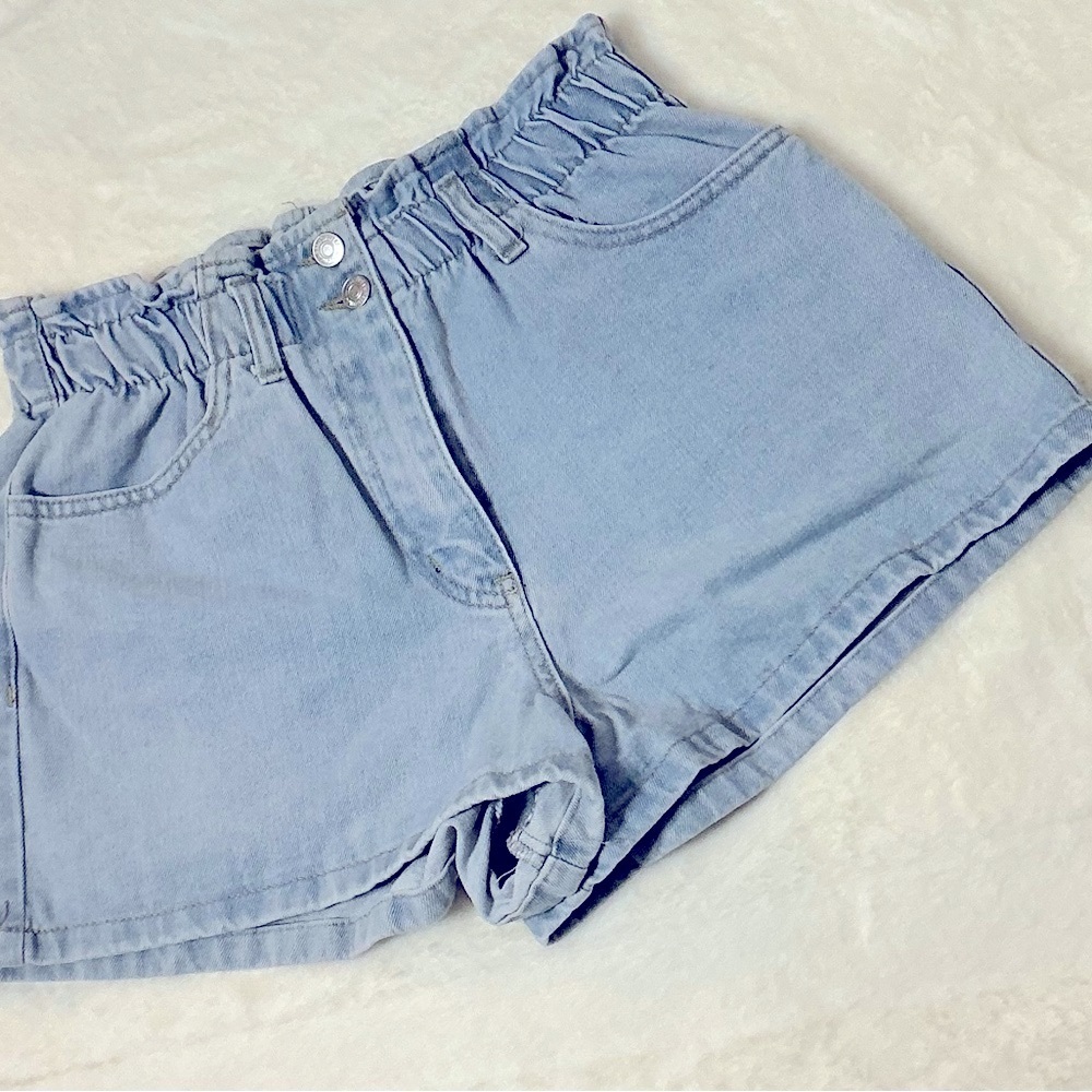 Forever 21 Blue High Waist Denim Shorts - Picture 3 of 9